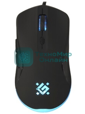 Мышь проводная Defender Arga GM-049 черный, 3600 dpi, USB, кнопки - 6