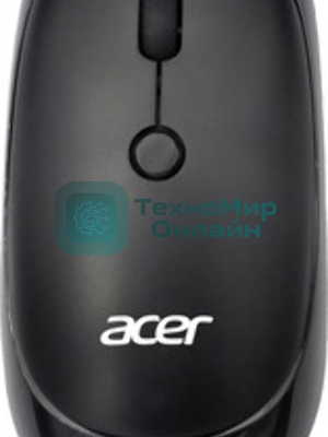 Мышь беспроводная Acer OMR137 черный, 1600 dpi, радиоканал, USB, кнопки - 4