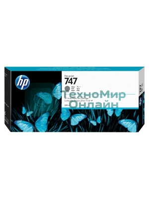 Картридж струйный HP 747 300-ml хроматический серый для HP DesignJet Z9+