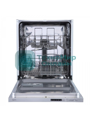 Встраиваемая посудомоечная машина Бирюса DWB-612/5, серебристый, 59.8 см, 12 компл., 49 дБ, класс A++