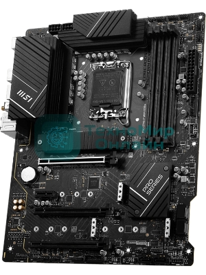 Материнская плата MSI PRO Z790-P WIFI, LGA 1700, Intel Z790, 4xDDR5, 6xSATA, 4xM.2, 1xPCIe 5.0 x16, 1xPCIe 4.0 x16, 1xPCIe 3.0 x16, 1xPCIe x1, 1xHDMI, 1xDP, 1x2.5Gb LAN, 4xUSB-A 2.0, 2xUSB-A 3.2 Gen 1, 1xUSB-A 3.2 Gen 2, 1xUSB-C 3.2 Gen 2x2, 6x3.5мм, 7.1, ATX