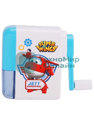 Точилка для карандашей механическая Deli ER10409 Super Wings, 1 отверстие, пластик, ассорти