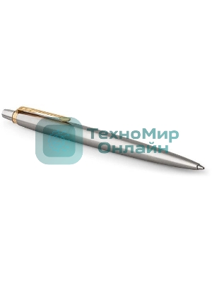 Ручка шариковая Parker Jotter Core K691 (CW1953182) Stainless Steel GT, M, синие чернила, подарочная коробка