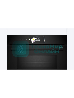 Встраиваемый духовой шкаф Bosch CMG978NB1 Accent line с микроволновой печью и 22 типами нагрева, 45.5x59.5x54.8 см, 45л, дисплей,инвертор,SoftClose и SoftOpen, Bosch Assist, черный. Телескопические направляющие 1 уровень,пиролитическая очистка,многоточечный термощуп PerfectRoast