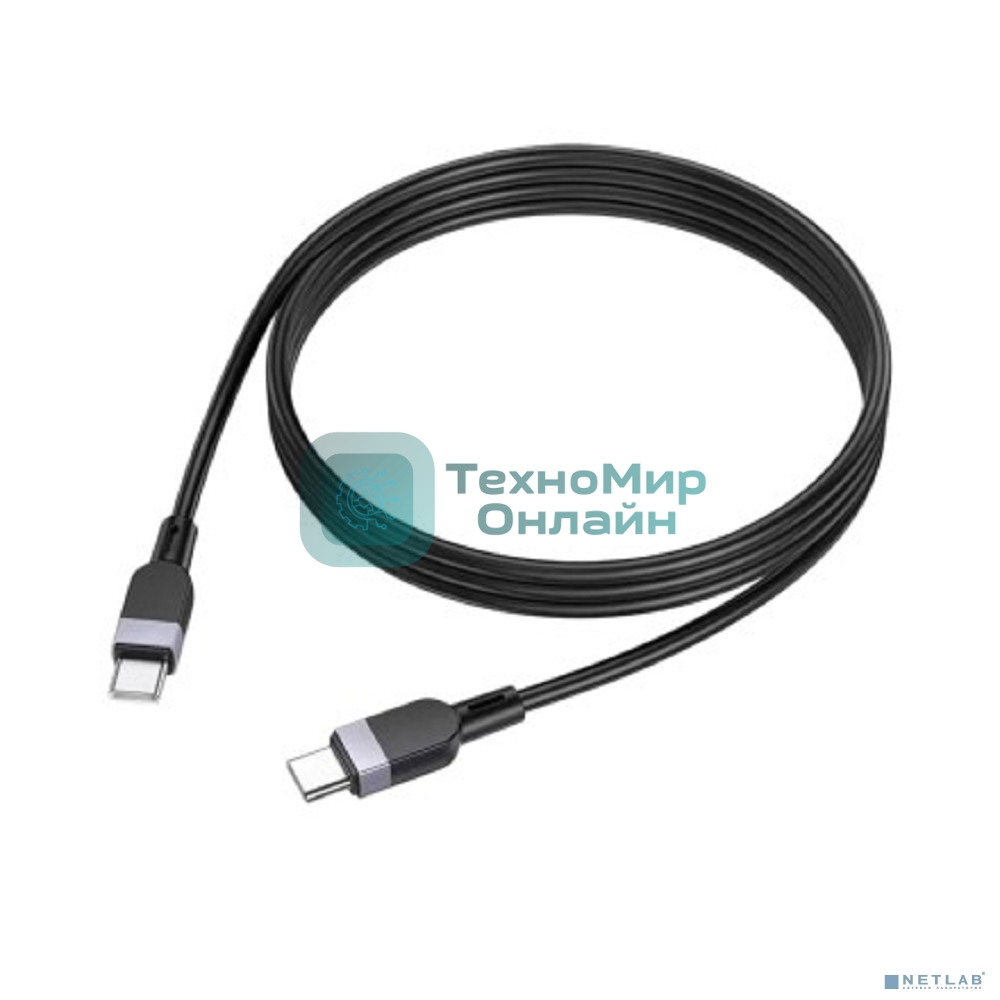 Кабель USB HOCO X109 Type-C/ 2m/ 3A/ Силикон/ Black