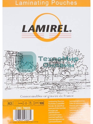 Пленка для ламинирования Lamirel 75мкм A3 (100шт) (LA-78655)