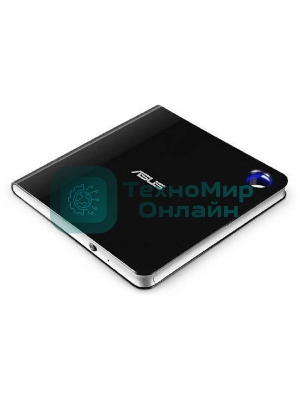 Оптический привод Blu-Ray Asus SBW-06D5H-U/BLK/G/AS черный USB slim внешний RTL
