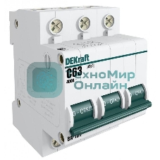 Выключатель автоматический модульный DEKraft 3п C 10А 4.5кА ВА-101 11077DEK