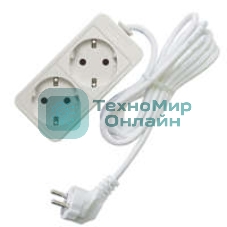 Удлинитель 2х3 м с заземл. 16А IP20 3.5 кВт Союз 481S-6203