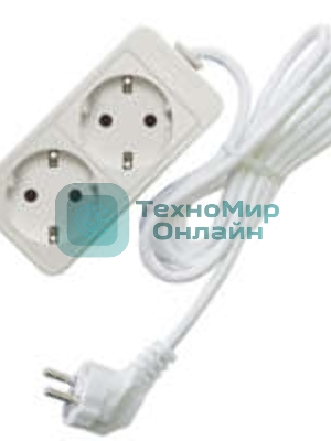 Удлинитель 2х3 м с заземл. 16А IP20 3.5 кВт Союз 481S-6203