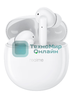 Наушники TWS Realme Buds Air Pro RMA210 белый, внутриканальные, Bluetooth, активное шумоподавление, до 25 ч