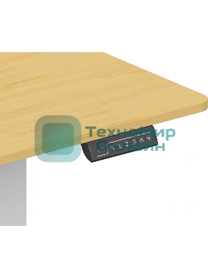 Стол компьютерный Cactus CS-ED-WTBAM столешница бамбук, бежевый, каркас белый