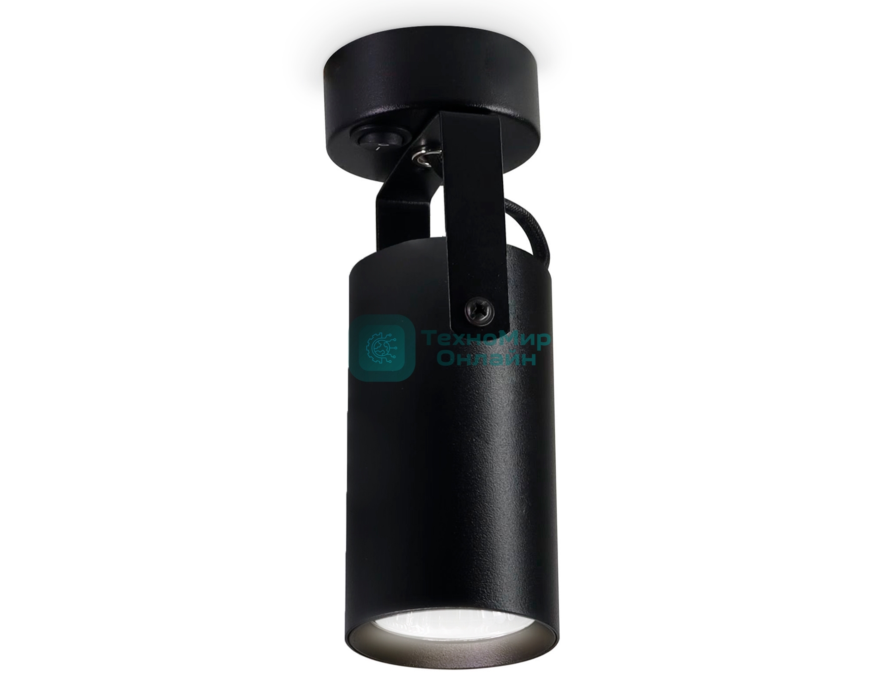 Накладной поворотный спот Ambrella light TA1303 BK черный GU10 max 12W 100*55*165