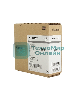 Картридж струйный Canon PFI-306 GY (6666B001) серый (330 мл) для Canon iPF8300S/8400/9400S/9400