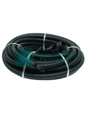 Труба гофрированная ПНД d32 мм с зондом черный (25 м) Рувинил 23201