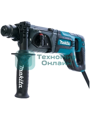 Перфоратор Makita HR2475 Перфоратор,SDS+, 780Вт,3реж,2.7Дж,0-4500у\м,3кг,чем,Д-образ