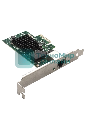 Сетевой адаптер ExeGate EXE-BCM5721 (PCI-E x1, порт 1xRJ45, 10/100/1000Mbps, Gigabit Chipset Broadcom BCM5721)