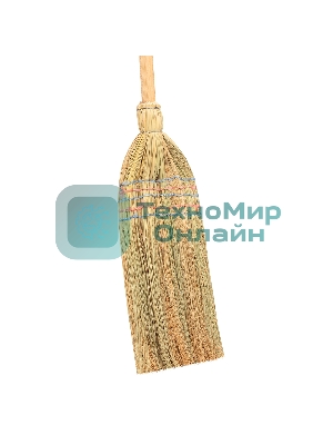 Метла Россия натуральная, деревянный черенок 93337