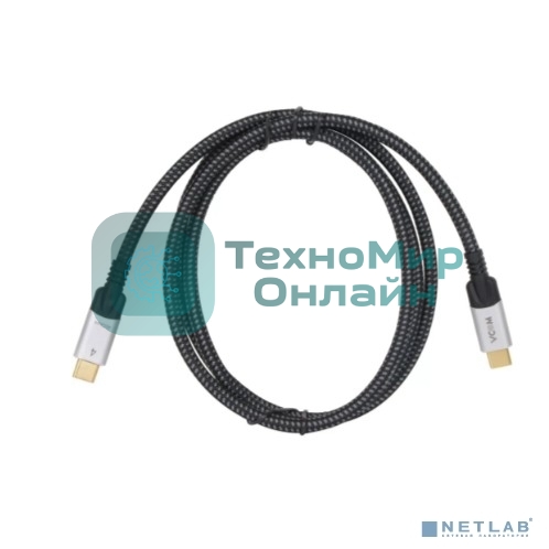Кабель USB4 TypeC(M)--TypeC(M), 5K@60Hz, 8K@30Hz 40Gbps, PD 240W, VCOM, 1.5м CU560-1.5M