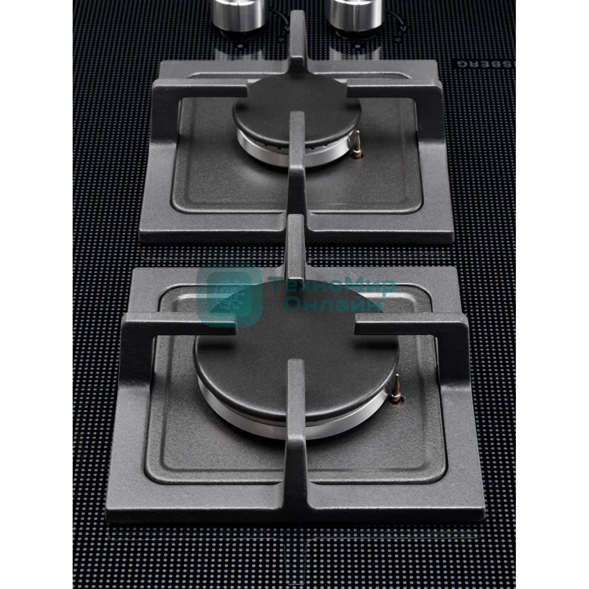 Комбинированная варочная панель Kuppersberg EGS 600 Газоэлектрическая независимая варочная поверхность, стеклокерамика KANGER, ширина 60 см, Тип нагрева HI-Light/Газ, Слайдер/механическое управление, 3 цифровых дисплев, 9 уровней мощности, Блокировка панели управления, Индикаторы остаточного тепла, Таймер, Автоматическое отключение, цвет черный с серой графикой, Цвет фурнитуры нержавеющая сталь