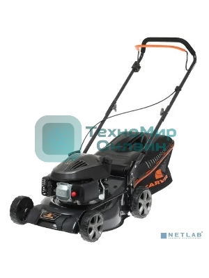 Газонокосилка CARVER LMG-2042HM бенз., 2 кВт, шир.42см колеса 6''/7'' травосб. 45л мульчиров.