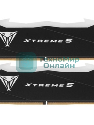Оперативная память Patriot Viper Xtreme 5, DDR5, 32GB (2x16GB), 7600MHz, CL36, DIMM, с радиаторами, черный