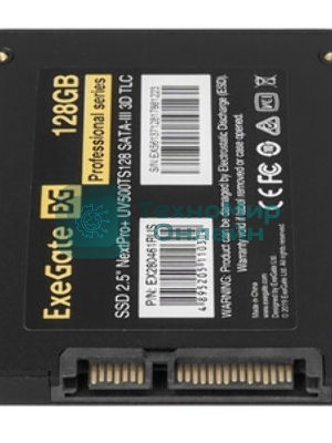 Накопитель SSD ExeGate NextPro+ UV500TS128, 128Gb, 2.5