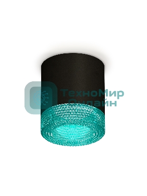 Светильник Ambrella Light XS7402013 SBK/BL черный песок/голубой MR16 GU5.3 (C7402, N7194)