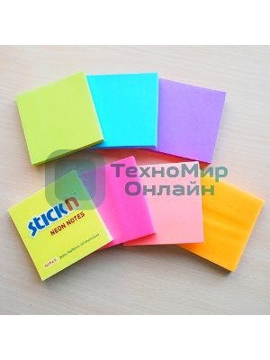 Блок самоклеящийся бумажный Hopax 21165 76x76 мм 100лист. 70г/м2 неон малиновый