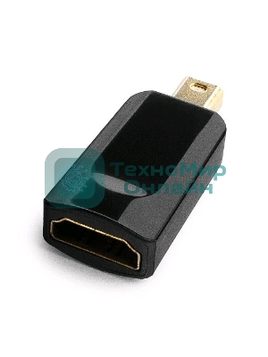 Переходник miniDisplayPort - HDMI, Cablexpert A-mDPM-HDMIF-01, 20M/19F, черный, пакет