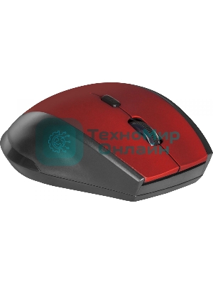 Мышь беспроводная Defender Accura MM-365 красный, 1600 dpi, радиоканал, USB, кнопки - 6