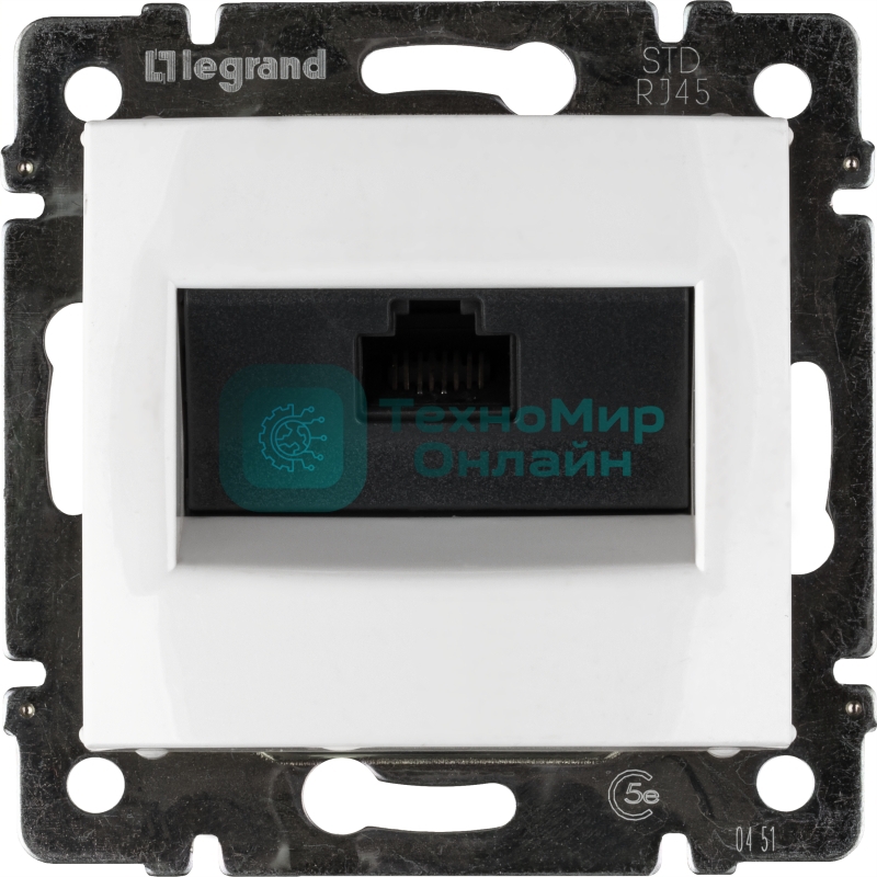Компьютерная розетка Legrand Valena 774230, белая RJ45 5 кат UTP