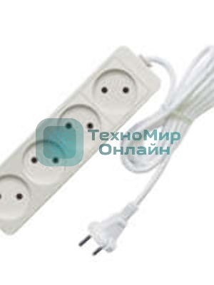 Удлинитель 4х7 м без заземл. 10А IP20 2.2 кВт Союз 481S-1407