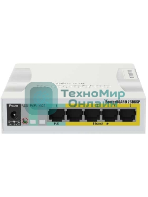 Коммутатор сетевой MikroTik RB260GSP RouterBOARD 260GSP with indoor case and power supply