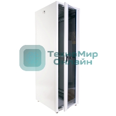 Шкаф телекоммуникационный напольный ЭКОНОМ 48U (600 × 800) дверь стекло, дверь металл