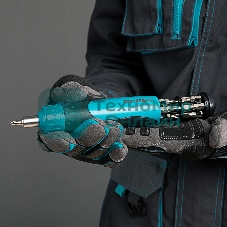 Отвертка реверсивная Gross механизм SmartPush, 12 шт., S2