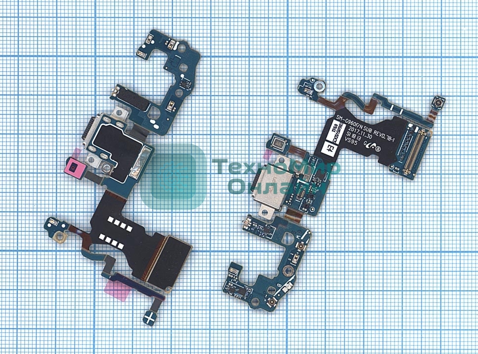 Шлейф разъема питания для Samsung Galaxy S9 SM-G960F