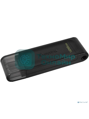 Флешка USB Kingston DataTraveler DT70 (DT70/128Gb), 128Gb, USB Type-C 3.2, R/W 70/45, черный
