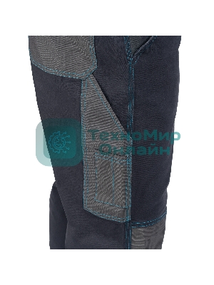 Брюки профессиональные рабочие, 97% хлопок 3% спандекс, XXXL Gross