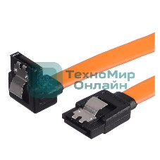 Кабель а/в GoPower Длина 0.5 м Разъемы SATA (m)-SATA (m) черный/оранжевый