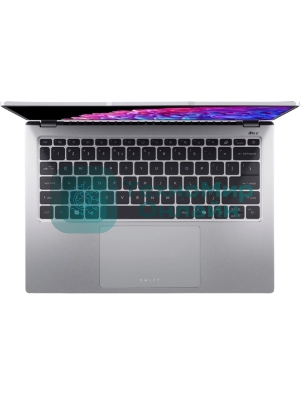 Ноутбук Acer Swift Go 14 SFG14-73-70EH серебристый NX.KSGCD.002 Core Ultra 7 155H 16Gb SSD 1Tb Intel Arc 14