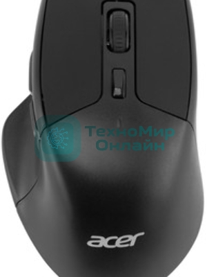 Мышь беспроводная Acer OMR150 черный, 1600 dpi, радиоканал, USB, кнопки - 6