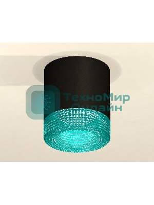 Светильник Ambrella Light XS7402013 SBK/BL черный песок/голубой MR16 GU5.3 (C7402, N7194)