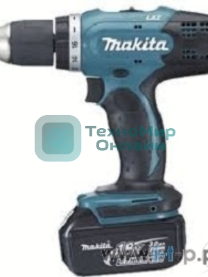 Дрель-шуруповерт Makita DHP453RFE, 18 В, 3 Ач, 42 Нм, щеточный