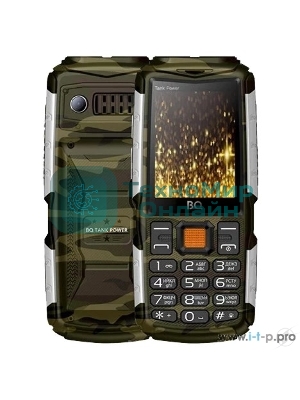 Мобильный телефон BQ 2430 Tank Power серебро/камуфляж
