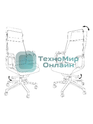 Кресло Бюрократ JONS/BLACK черный, кожа