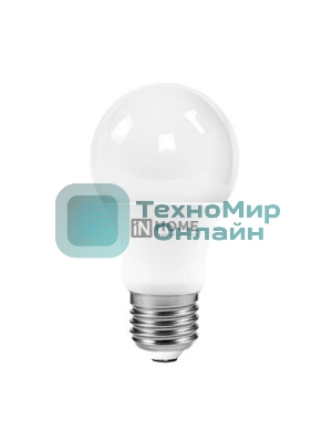 Лампа светодиодная IN HOME 4690612020273 LED-A60-VC 15 Вт 230В E27 4000К 1430 лм