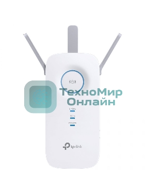 Усилитель сигнала TP-Link AC1900 Wi-Fi Range Extender 600 Mbps at 2.4 GHz + 1300 Mbps at 5 GHz; 3 × External Antennas, 1 × Gigabit Port, Wall Plugged; Tether App, WPS, Intelligent Signal Light, Access Control, Power Schedule, LED Control, RE/AP Mode, OneMe, MU-MIMO