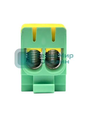 Клемма силовая вводная двойная КСВ 16-50 желто-зеленая EKF PROxima plc-kvs2-16-50-y-green EKF