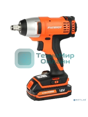 Гайковерт ударный аккумуляторный PATRIOT BR 180Li-1/2 180301140 две батареи Li-ion, 18V, 1,5 Ah, 140 Нм, большой кейс, зарядка за 1 час